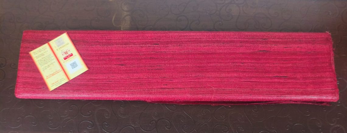 Tassar Ghichcha Mahroon Fabric
