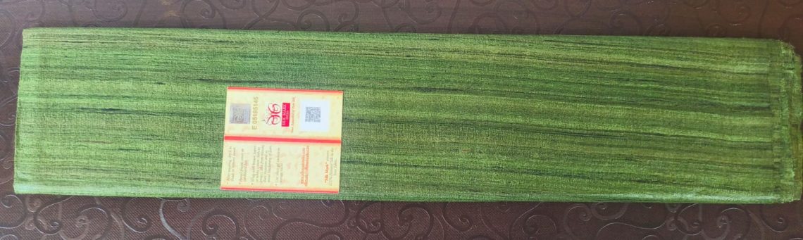Tassar Ghichcha Mehandi Green Fabric